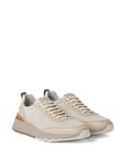 Brunello Cucinelli Washed suede and semi-polished calfskin runners