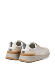 Brunello Cucinelli Washed suede and semi-polished calfskin runners