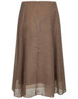 Brunello Cucinelli Stitching-detail A-line midi skirt