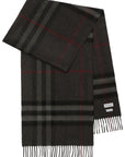 Burberry check cashmere scarf