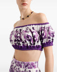 Dolce & Gabbana Maiolica print cotton top
