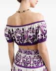 Dolce & Gabbana Maiolica print cotton top