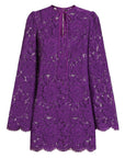Dolce & Gabbana bell sleeves Lace mini dress