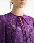Dolce & Gabbana bell sleeves Lace mini dress