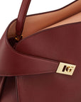 Ferragamo Hug soft two-tone shoulder bag (M)