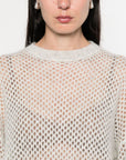 Brunello Cucinelli Wool Open-Knit Sweater