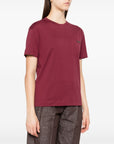 Brunello Cucinelli Cotton jersey T-shirt with shiny tab
