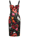 Dolce & Gabbana Flower print satin dress