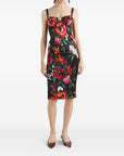 Dolce & Gabbana Flower print satin dress