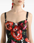 Dolce & Gabbana Flower print satin dress
