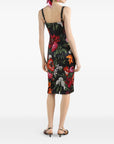 Dolce & Gabbana Flower print satin dress