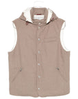 Brunello Cucinelli Hooded buttoned gilet