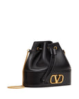 Valentino Garavani Mini Bucket Bag With Chain Vlogo Signature In Nappa Leather