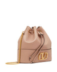 Valentino Garavani Mini Bucket Bag With Chain Vlogo Signature In Nappa Leather