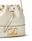 Valentino Garavani Mini Bucket Bag With Chain Vlogo Signature In Nappa Leather