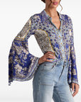 Alice + Olivia Shirts Purple