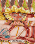 Ferragamo Jade print silk scarf