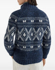 Brunello Cucinelli Jacquard zip-up cardigan