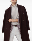 Brunello Cucinelli Coats Bordeaux
