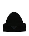 Emporio Armani Logo wool beanie