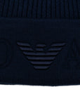 Emporio Armani Logo wool beanie