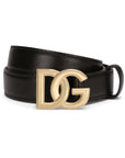 Dolce & Gabbana DG Logo leather belt