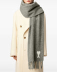 Ami Paris Ami De Coeur wool scarf