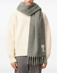 Ami Paris Ami De Coeur wool scarf