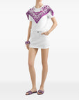 Dolce & Gabbana foulard-panelled cotton T-shirt