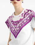 Dolce & Gabbana foulard-panelled cotton T-shirt