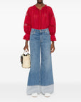 Alice + Olivia Shirts Red