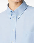 Ami Paris Shirts Clear Blue