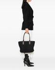 Hogan Pre Script Shopping leather-trimmed tote bag
