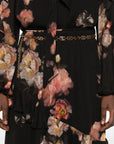 Zimmermann Floral-print ruffled skirt