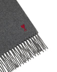 Ami Paris Scarfs Grey