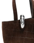 JACQUEMUS  Crocodile-Effect Ring-Detail Tote Bag