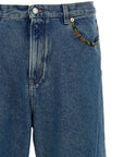 Valentino Floral-insert jeans