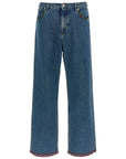 Valentino Floral-insert jeans