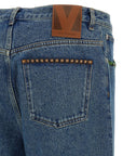 Valentino Floral-insert jeans