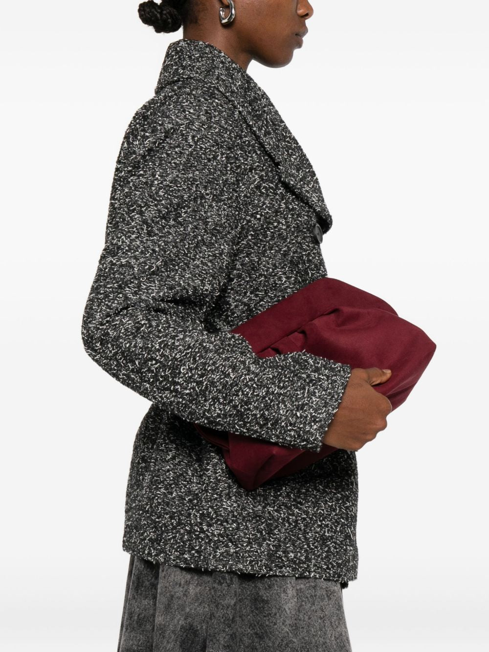 Themoire&#39; Bios pleated clutch bag