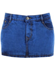 Vivienne Westwood denim foam mini skirt for