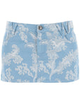 Vivienne Westwood cotton jacquard foam mini skirt