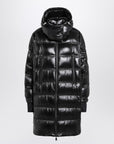 Moncler Grenoble Long glossy black down jacket