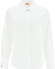 N.21 Shirt With Jewel Buttons   White