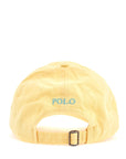 Polo Ralph Lauren curved brim cotton hat yellow with embroidered logo