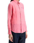 Polo Ralph Lauren slim fit fuchsia linen shirt