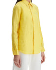 Polo Ralph Lauren long sleeve linen shirt yellow