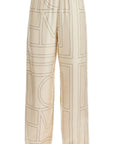 Toteme monogram silk pajama pants