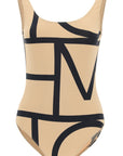 Toteme one piece monogram swimsuit