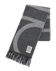 Toteme monogram jacquard wool scarf